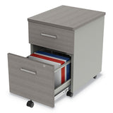 Urban Mobile File Pedestal, 16w X 15.25d X 23.75h, Ash