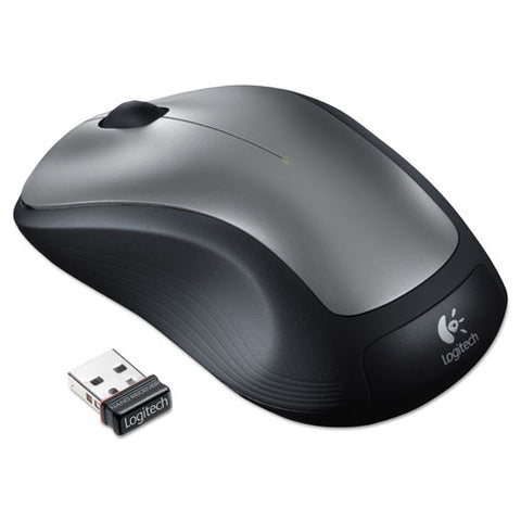 M310 Wireless Mouse, 2.4 Ghz Frequency-30 Ft Wireless Range, Left-right Hand Use, Silver-black