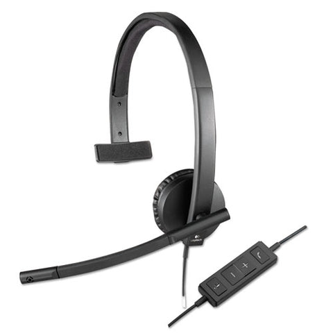 Usb H570e Over-the-head Wired Headset, Monaural, Black