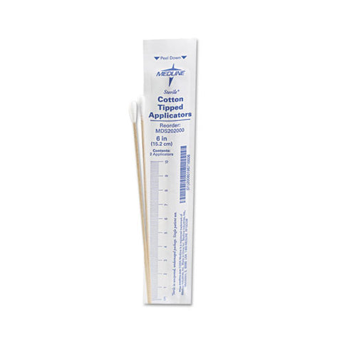 Cotton-tipped Applicators, 6", 100 Applicators-box