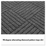 Ecoguard Diamond Floor Mat, Single Fan, 36 X 72, Charcoal