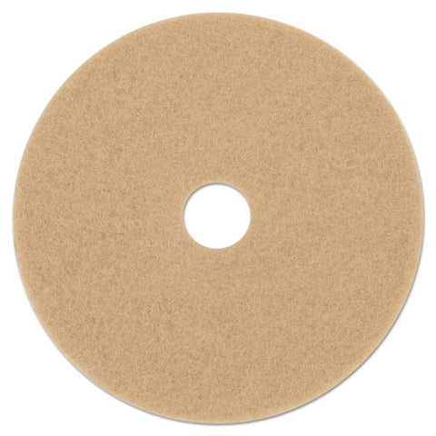 Ultra High-speed Floor Burnishing Pads 3400, 20" Diameter, Tan, 5-carton