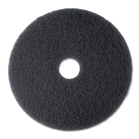 High Productivity Floor Pad 7300, 19" Diameter, Black, 5-carton
