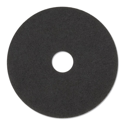 Stripper Floor Pads 7200, 14" Diameter, Black, 5-carton