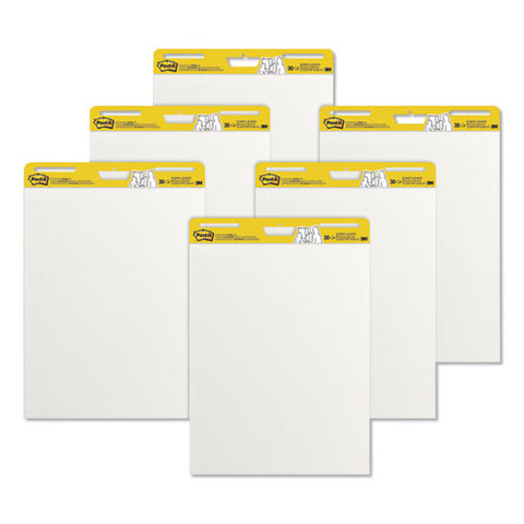Self-stick Easel Pads, 25 X 30, White, 30 Sheets, 6-carton