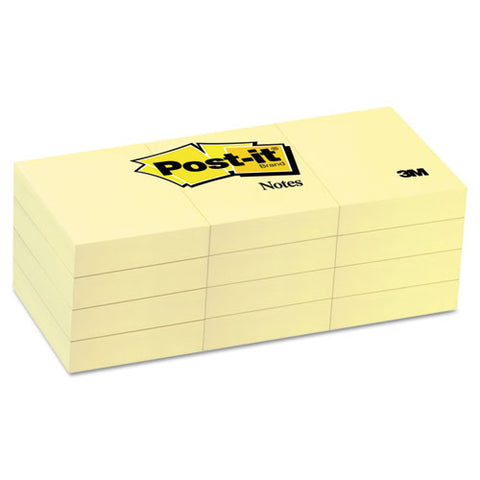 Original Pads In Canary Yellow, 1 3-8 X 1 7-, 100-sheet, 12-pack