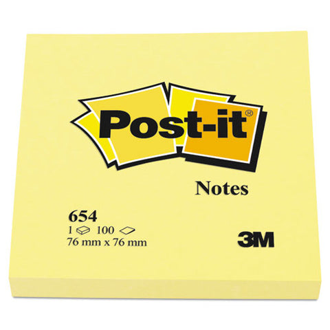 Original Pads In Canary Yellow, 3 X 3, 100-sheet, 12-pack