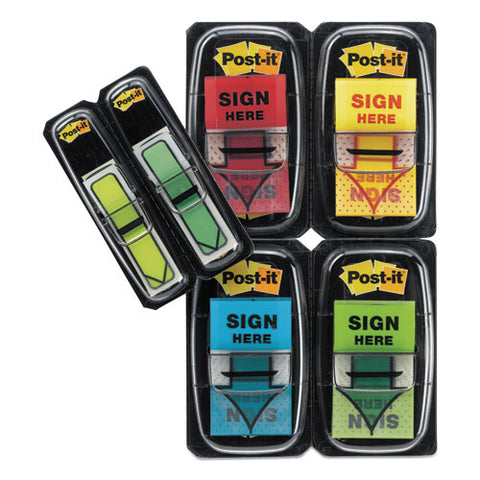 Arrow Message 1" Page Flags, 200 "sign Here", 48 Arrow, Four Colors, 248-pack