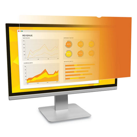 Gold Frameless Privacy Filter For 21.5" Widescreen Monitor, 16:9 Aspect Ratio