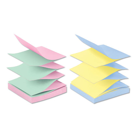 Original Pop-up Refill, Alternating Marseille Colors, 3 X 3, 100-sheet, 12-pack