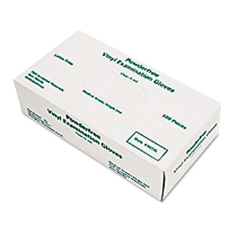 Disposable Vinyl Gloves, Large, 5 Mil, Medical Grade, 100-box