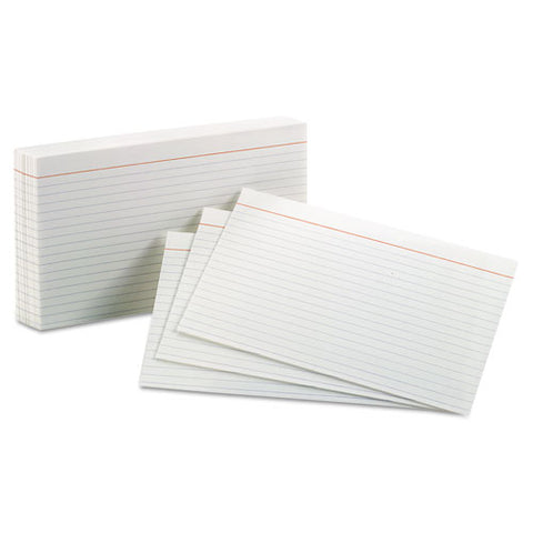 Ruled Index Cards, 5 X 8, White, 100-pack