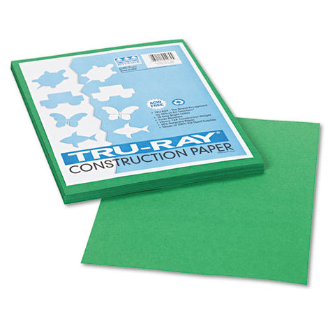 Tru-ray Construction Paper, 76lb, 9 X 12, Holiday Green, 50-pack