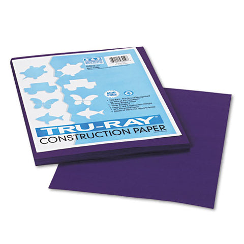 Tru-ray Construction Paper, 76lb, 9 X 12, Purple, 50-pack