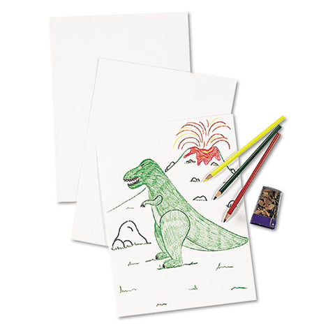 White Drawing Paper, 57lb, 12 X 18, Pure White, 500-ream