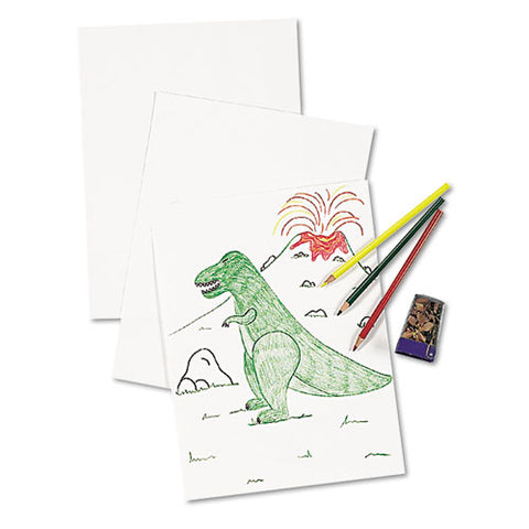 White Drawing Paper, 47lb, 18 X 24, Pure White, 500-ream