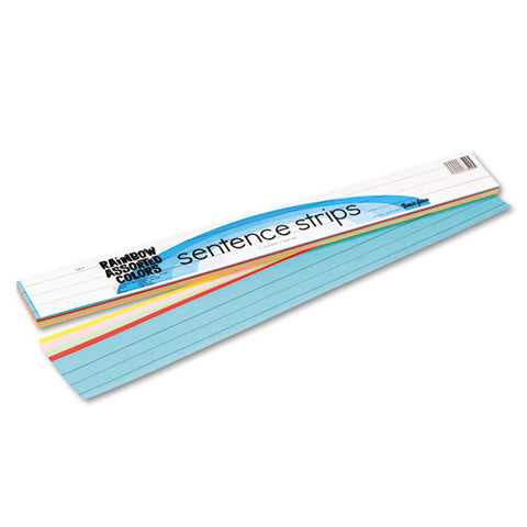 Sentence Strips, 24 X 3, Assorted Colors, 100-pack