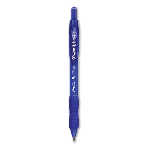Profile Retractable Ballpoint Pen, Bold 1 Mm, Blue Ink-barrel, 36-pack