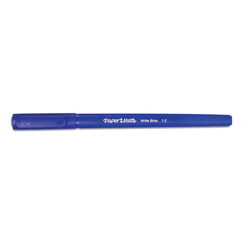 Write Bros. Stick Ballpoint Pen Value Pack, Medium 1mm, Blue Ink-barrel, 60-pack