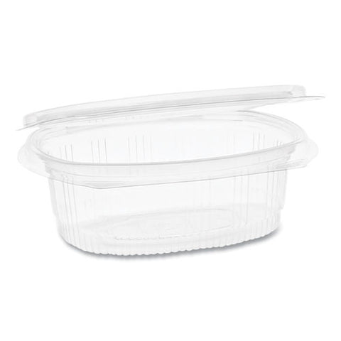 Earthchoice Pet Hinged Lid Deli Container, 12 Oz, 4.92 X 5.87 X 1.89, Clear, 200-carton