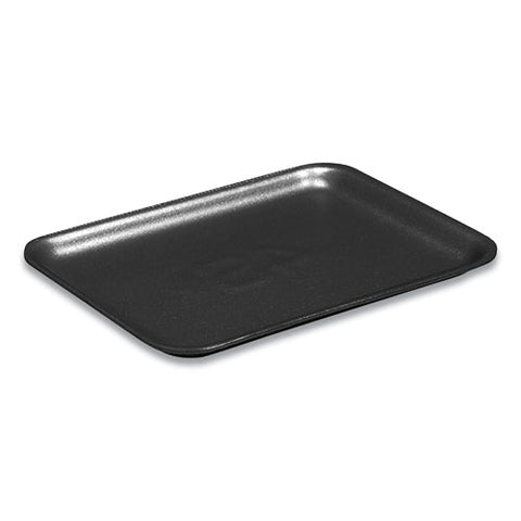 Supermarket Trays, #4pz, 9.25 X 7.25 X 1.38, Black, 400-carton