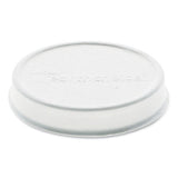 Earthchoice Compostable Fiber-blend Soup Cup Lid, For 8-16 Oz Soup Cups, 4" Diameter, White, 500-carton