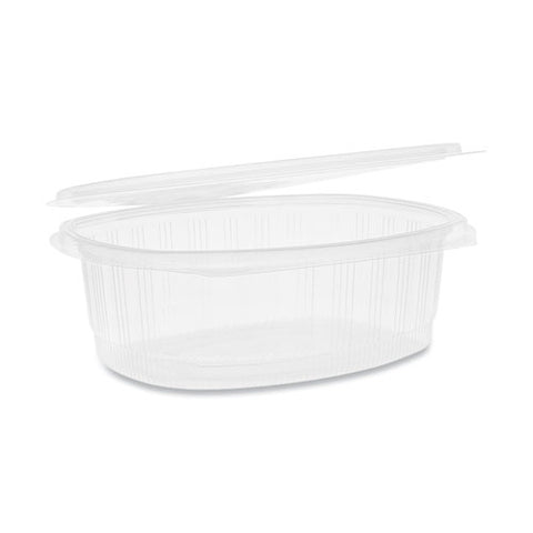 Earthchoice Pet Hinged Lid Deli Container, 48 Oz, 8.88 X 7.25 X 2.94, Clear, 190-carton