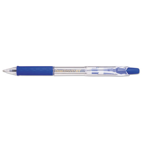 R.s.v.p. Rt Retractable Ballpoint Pen, Medium 1mm, Blue Ink, Clear Barrel, Dozen