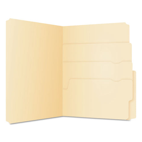Divide It Up File Folders, 1-2-cut Tabs, Letter Size, Manila, 24-pack