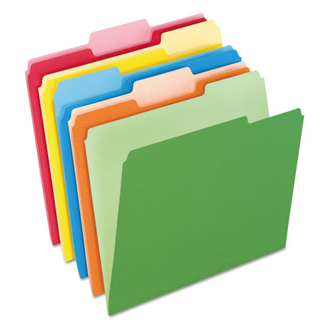 Colored File Folders, 1-3-cut Tabs, Letter Size, Assorted, 100-box