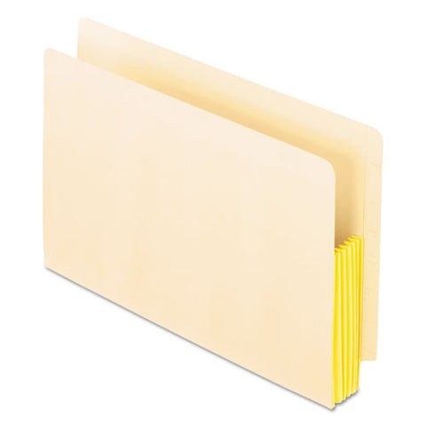 Manila Drop Front Shelf File Pockets, 5.25" Expansion, 10 Sections, Legal Size, Manila, 10-box