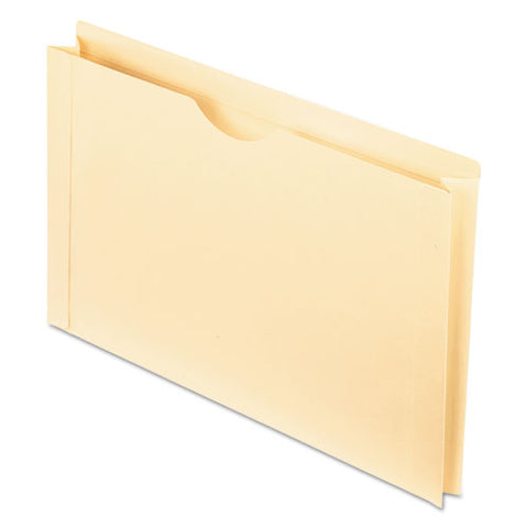Manila Reinforced File Jackets, 2-ply Straight Tab, Legal Size, Manila, 50-box