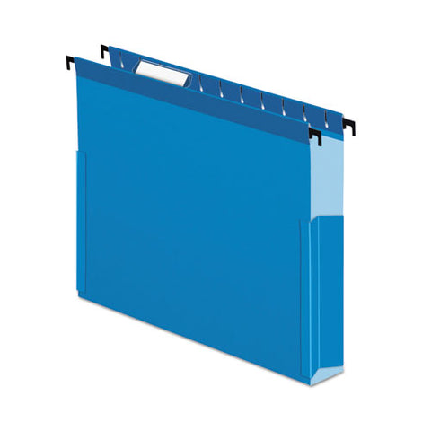 Surehook Reinforced Extra-capacity Hanging Box File, Letter Size, 1-5-cut Tab, Blue, 25-box