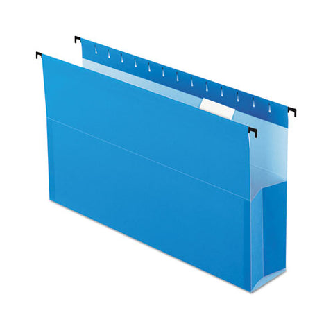 Surehook Reinforced Extra-capacity Hanging Box File, Legal Size, 1-5-cut Tab, Blue, 25-box