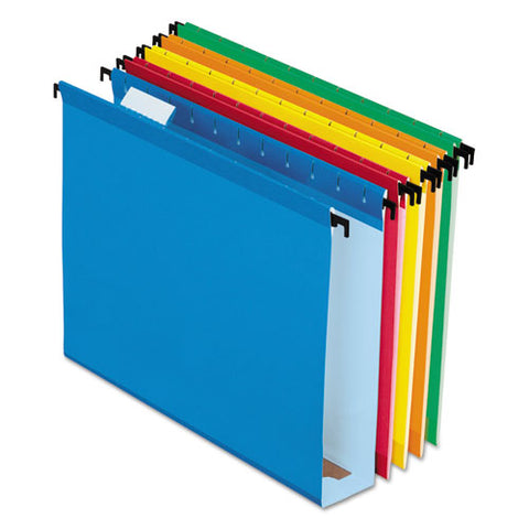 Surehook Hanging Folders, Letter Size, 1-5-cut Tab, Assorted, 20-box