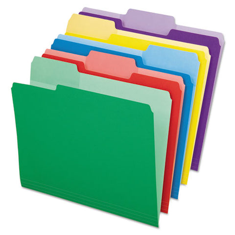 File Folders With Erasable Tabs, 1-3-cut Tabs, Letter Size, Assorted, 30-pack