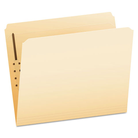 Manila Folders With One Fastener, Straight Tab, Letter Size, 50-box