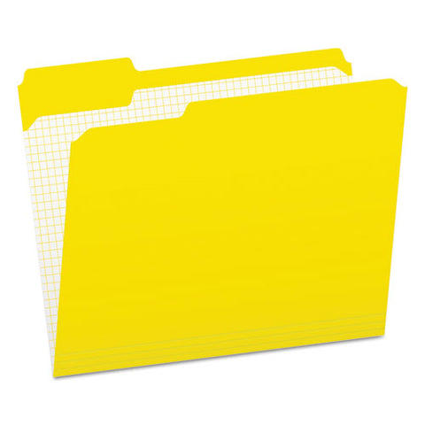 Double-ply Reinforced Top Tab Colored File Folders, 1-3-cut Tabs, Letter Size, Yellow, 100-box