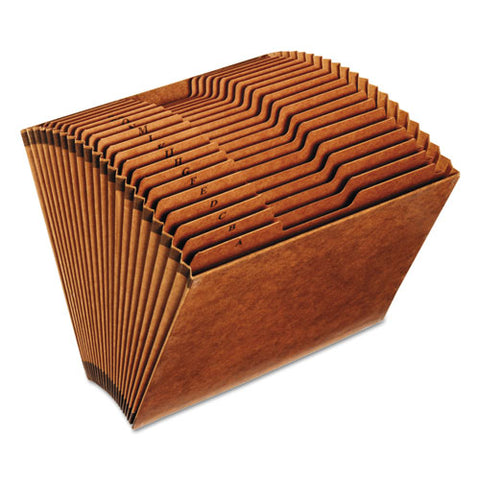 Heavy-duty Expanding File, 21 Sections, 1-3-cut Tab, Letter Size, Redrope