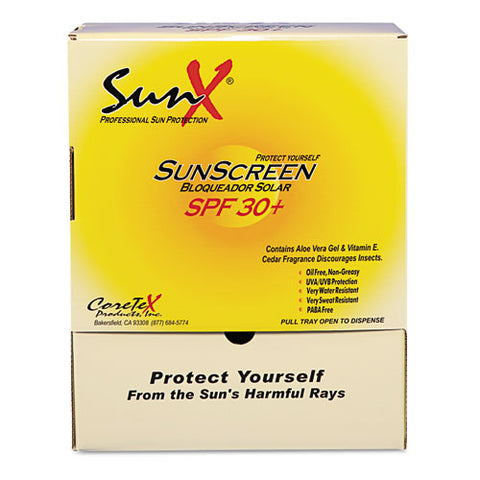 Spf30 Sunscreen, Single Dose Pouch, 100-box