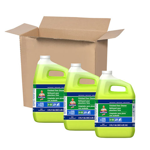Finished Floor Cleaner, Lemon Scent, 1 Gal Bottle, 3-carton