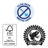 Commercial Bathroom Tissue, Septic Safe, Individually Wrapped, 2-ply, White, 450 Sheets-roll, 75 Rolls-carton