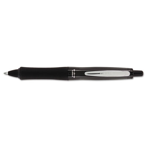 Dr. Grip Fullblack Retractable Ballpoint Pen, 1mm, Black Ink-barrel