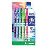 B2p Bottle-2-pen Recycled Retractable Gel Pen, 0.7mm, Assorted Ink-barrel, 5-pack