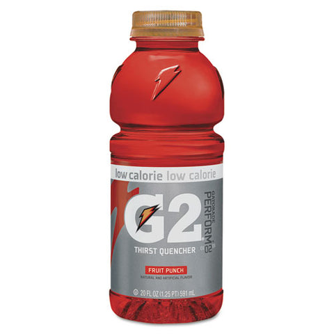 G2 Perform 02 Low-calorie Thirst Quencher, Fruit Punch, 20 Oz Bottle, 24-carton