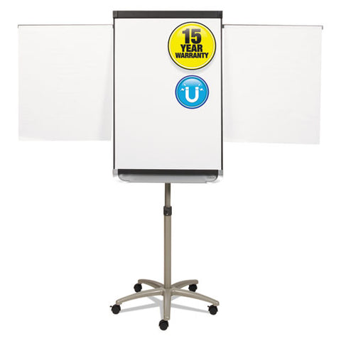 Prestige 2 Mobile Presentation Easel, 3 Ft X 2 Ft, Silver-white