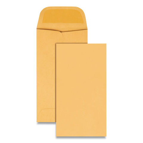 Kraft Coin And Small Parts Envelope, #5, Square Flap, Gummed Closure, 2.88 X 5.25, Brown Kraft, 500-box