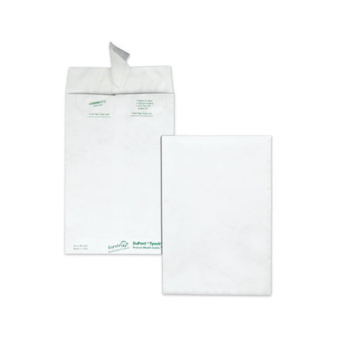 Catalog Mailers, Dupont Tyvek, #6 1-2, Square Flap, Redi-strip Closure, 6 X 9, White, 100-box