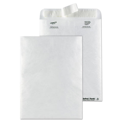 Catalog Mailers, Dupont Tyvek, #10 1-2, Squar Flap, Redi-strip Closure, 9 X 12, White, 50-box