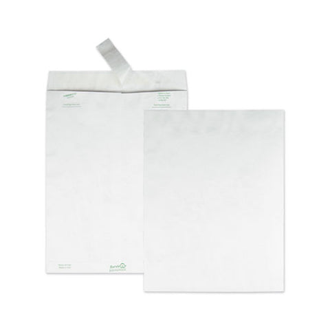 Catalog Mailers, Dupont Tyvek, #13 1-2, Square Flap, Redi-strip Closure, 10 X 13, White, 100-box